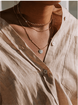 1980s Gold-Plated Coin Necklace